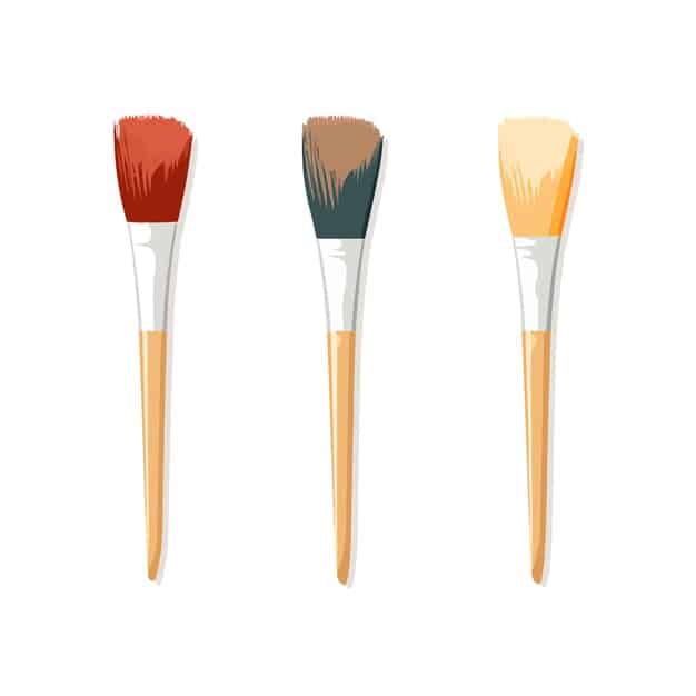 A man applying bronzer to his face using the 