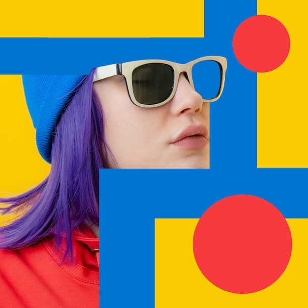 A split-screen image demonstrating the effect of different sunglass frame shapes on a square face. On one side, a square face wearing angular, geometric frames that accentuate the sharp angles. On the other side, the same face wearing round or oval frames that soften the features.