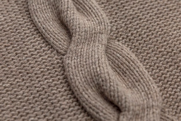 Close-up shot of various fabric textures suitable for unisex loungewear. Includes soft merino wool, organic cotton, cashmere blends, and bamboo fibers. The fabrics are arranged to showcase their unique textures and subtle color variations in neutral tones.
