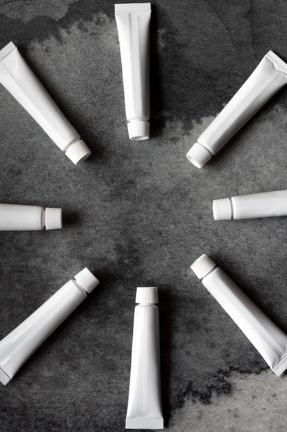 A minimalist flat lay of various high-end men's BB cream tubes and bottles, with subtle packaging and natural light, suggesting quality and sophistication.