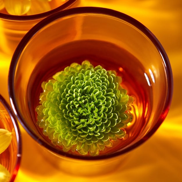 A macro shot of various plant extracts and a few chemical compounds in beakers, illustrating the key ingredients used in advanced skincare formulations for redness reduction.