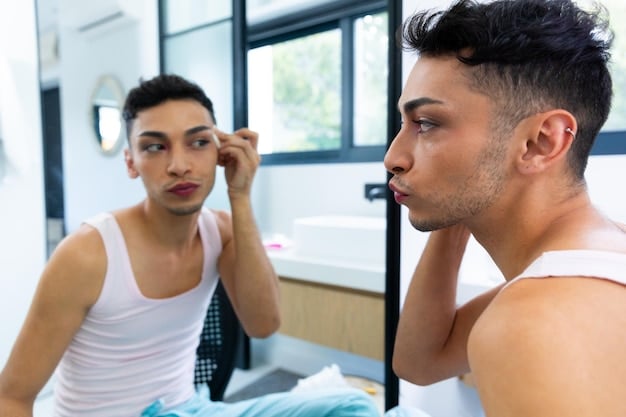 A dermatologist examining a man's face, explaining the different types of acne and recommending a specific Acne Treatment for Men: A Step-by-Step Guide to Clearer Skin. The setting is a well-lit clinic.