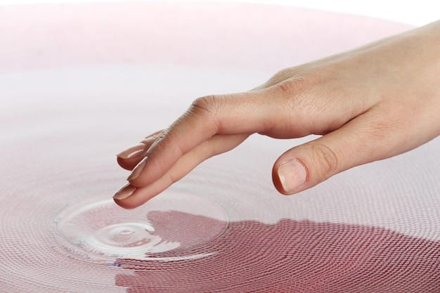 A close-up of a hand gently applying a clear gel onto the skin. The gel is labeled as containing hyaluronic acid. The background is a blurred image of gym equipment, creating a visual link between the product and an active lifestyle. The picture fits well within the Athleisure Beauty: How Active Lifestyles Are Influencing Men's Grooming Trends context, showcasing a key ingredient.