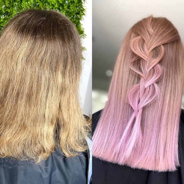 A side-by-side comparison of hair color after dyeing and after six weeks, demonstrating the color fade or vibrancy retention of the tested men's hair dye, crucial data in 'We Tried the Top-Rated Men's Hair Dyes of 2025: See Which One Lasted Over 6 Weeks'.